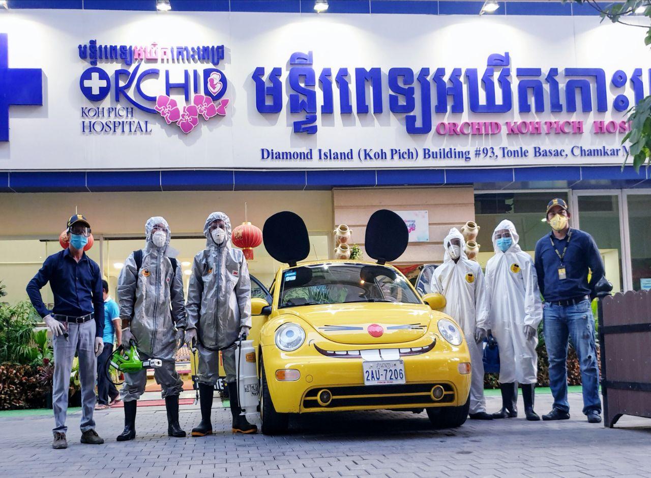 COVID-19 Disinfectant For Orchid Hospital Koh Pich