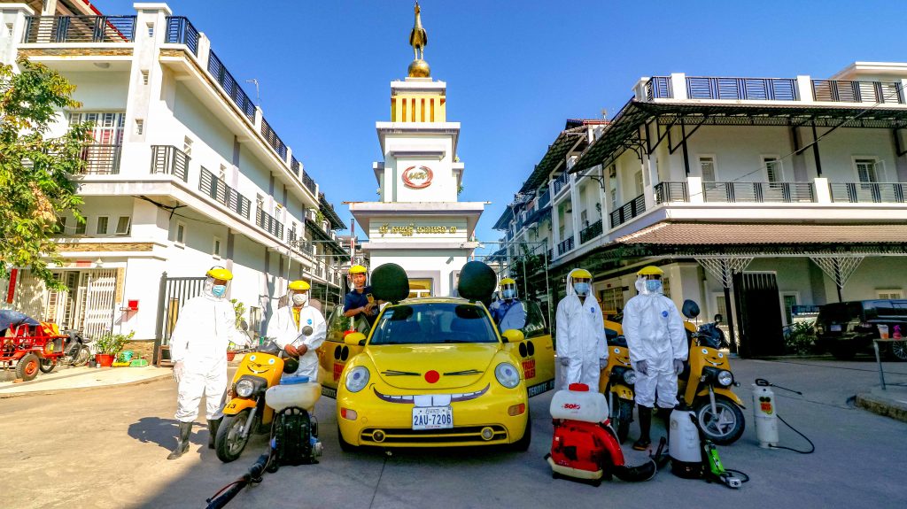 Disinfectant Service at Borey Sambath Meanheng 3